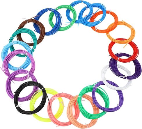 خيوط قلم ثلاثي الأبعاد، قوة شد 18 ميجا باسكال بدون فقاعات 1.75 مم، 25 لون ثلاثي الأبعاد in Kuwait