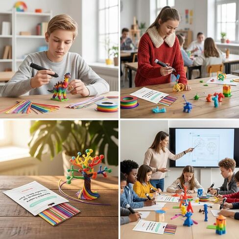 32 Colors PCL 3D Pen Filament Refills, 2.5mm for 3Doodler Start/Start+, 5pcs/Color 160 Total Strands, Kid-Safe Low-Temp Non-Toxic in Saudi Arabia