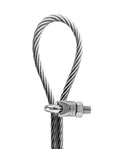 QWORK 1/2" Wire Rope Clamp Clip M12, 20 Pack Large U Bolt Saddle Guy Fastener, 304 Stainless Steel Fastener Cable Clamps, Connect 2 Layers of Wire to Form a Loop in Saudi Arabia