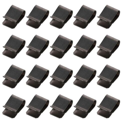20pcs 20pcs U-Type Clip,21.4mm x 12mm Stainless Steel Spring U Clip Silver Tone,Silver U Clip Industrial Equipment Fastening in Saudi Arabia
