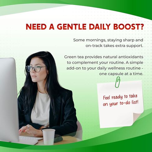 Ultra Green Tea, EGCG, Caffeine & Alpha-GPC – Natural Energy, Focus & Metabolism Support – Made in The USA – 150 Capsules in Kuwait