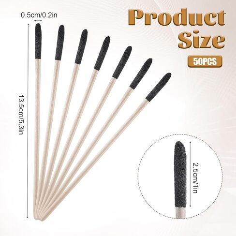 50 Pack Sanding Stick, Matchstick Sanding Sticks of 280 Grit Fine Detailing Polishing Sticks for Plastic Models Tight Spaces Wood, 5.3 x 0.2 Inch in Saudi Arabia