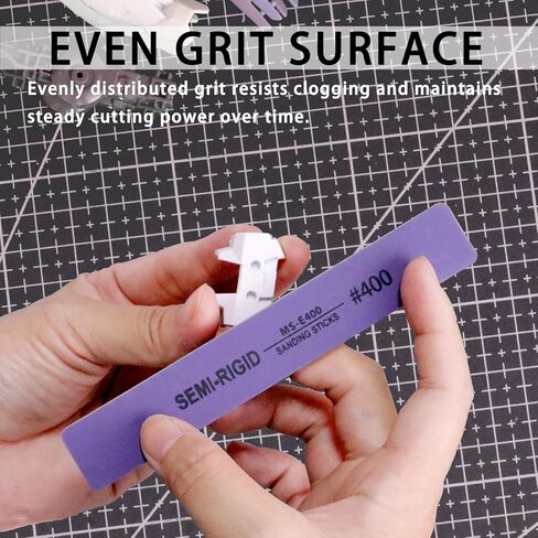 Sanding Sticks for Gundam Repairing, 6 PCS Hobby Polishing Sticks Kit (400 600 800 1000 1200 1500 Grits) for Plastic Models, Miniature Models & Gunpla in Kuwait