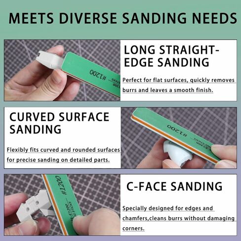 Sanding Sticks for Gundam Repairing, 6 PCS Hobby Polishing Sticks Kit (400 600 800 1000 1200 1500 Grits) for Plastic Models, Miniature Models & Gunpla in Kuwait