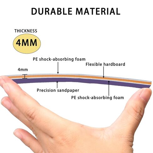 Sanding Sticks for Gundam Repairing, 6 PCS Hobby Polishing Sticks Kit (400 600 800 1000 1200 1500 Grits) for Plastic Models, Miniature Models & Gunpla in Kuwait