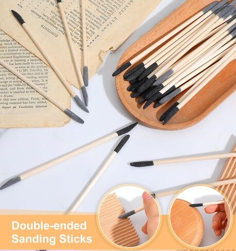 Sanding Pen, 20 Pcs Sanding Stick for Precise Reach, Gaps, Car, Tight Spaces in Saudi Arabia