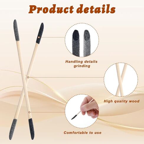 30 Pcs Fine Sanding Sticks for Plastic Models Sanding Sticks Double End Matchsticks for Nails of 120/280 Grit Sandings Twigs Detailing Polishing Stick for Plastic Models Wood Hobby, 5.4 X 0.3 Inch in Saudi Arabia