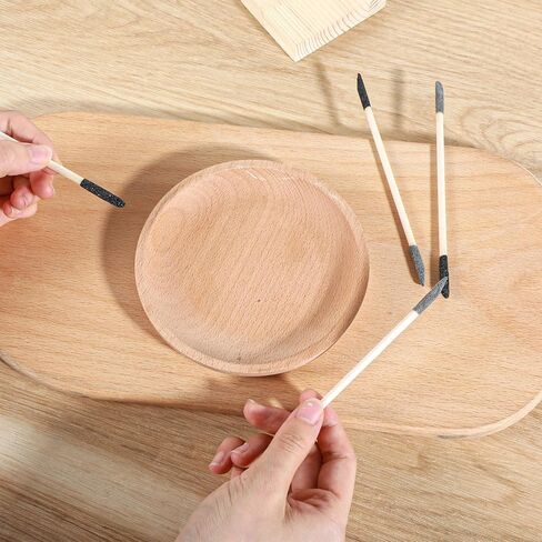 30 Pcs Fine Sanding Sticks for Plastic Models Sanding Sticks Double End Matchsticks for Nails of 120/280 Grit Sandings Twigs Detailing Polishing Stick for Plastic Models Wood Hobby, 5.4 X 0.3 Inch in Saudi Arabia