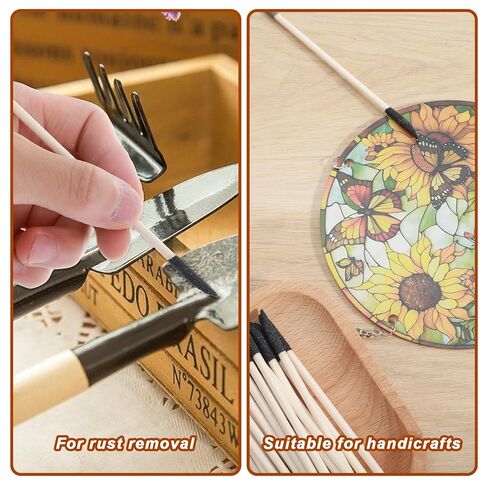 30 Pcs Fine Sanding Sticks for Plastic Models Sanding Sticks Double End Matchsticks for Nails of 120/280 Grit Sandings Twigs Detailing Polishing Stick for Plastic Models Wood Hobby, 5.4 X 0.3 Inch in Saudi Arabia