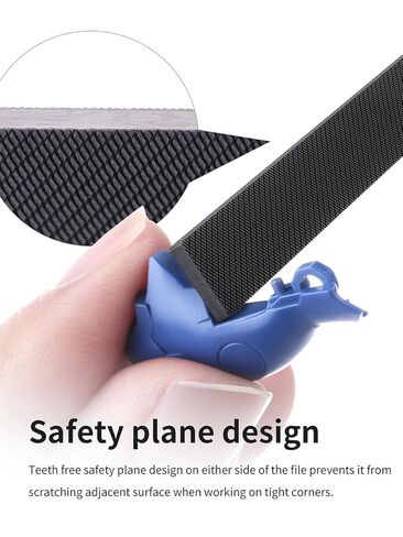 DSPIAE Dual Grit Stainless Steel Hand File 400/800, Double-Sided Metal Hand File,Sanding Stick for Precision Filing, Deburring, Polishing, Modeling, DIY in Kuwait