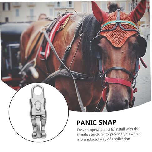 PartyKindom Horse Bridle Hook Quick Release Snap Hook for Equestrian Outdoor Sports Accessories Heavy Duty Carabiner in Saudi Arabia