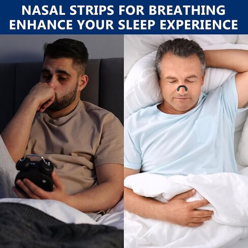 شرائط أنف للشخير، موسعات أنف قوية للغاية للنوم، شرائط أنف من السيليكون بتصميم خطاف وحلقة، تعمل على تحسين جودة التنفس والنوم - 60 قطعة، أسود in Kuwait