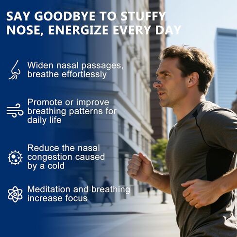 شرائط أنف للشخير، موسعات أنف قوية للغاية للنوم، شرائط أنف من السيليكون بتصميم خطاف وحلقة، تعمل على تحسين جودة التنفس والنوم - 60 قطعة، أسود in Kuwait