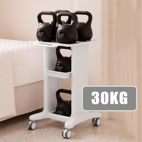 Works Trolley Cart, Multi-Functional Mobile Laboratory Cart, Featuring Storage Compartments and Castors, 360° Swivel, Abs Construction, Suitable for Laboratori,White-2-draw 1-Box Style in Saudi Arabia