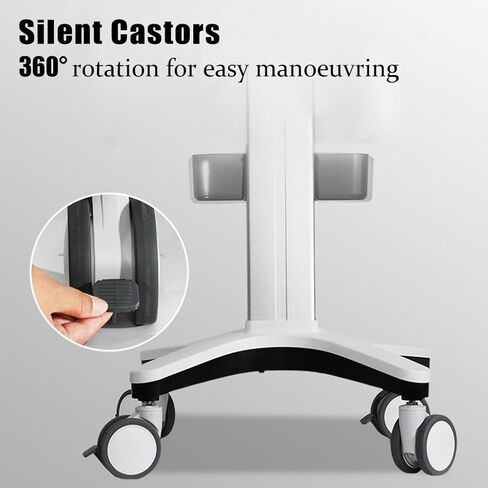 Mobile Trolley Cart,Four Swivel Casters, Laptop Workstation Trolley Cartstorage Drawer, Suitable for Laboratories, S,S and Beauty Salons in Saudi Arabia