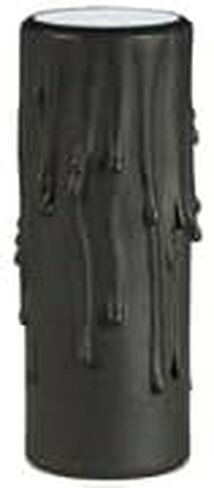 B&P Lamp® 4" Black Polybeeswax Candle Covers, Fits Standard Sockets in Saudi Arabia
