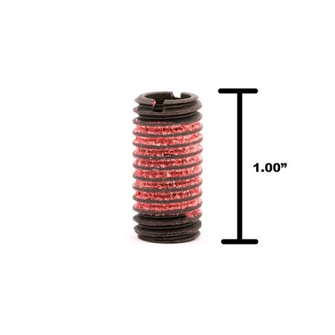 E-Z Lok Externally Threaded Insert, C12L14 Carbon Steel, Meets AISI 12L14, 5/16"-18 Internal Threads, 1/2"-13 External Threads, 1.000" Length, Made in US (Pack of 5) in Saudi Arabia