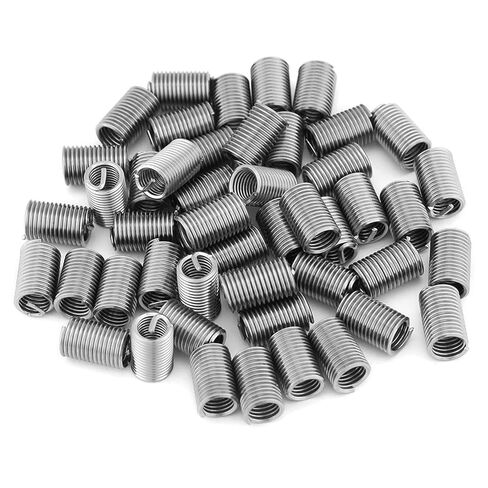 Hapivida Thread Repair Inserts, Stainless Steel SS304 Coiled Wire Helical Screw Inserts M6 x 1.0 x 3D Length (50pcs) for Thread Restoration in Aluminum Magnesium Parts in Saudi Arabia