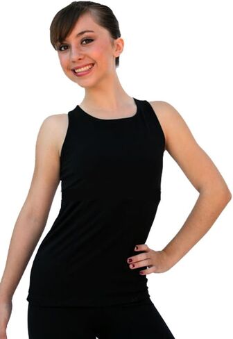 ChloeNoel Figure Skating Racer Back Fitted Top T02 in Saudi Arabia