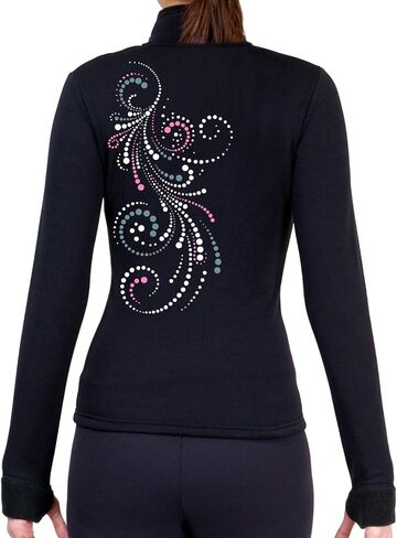 NY2 SPORTSWEAR Figure Skating Polartec Polar Fleece Jacket with Spangles JS112B - Child Sizes in Kuwait