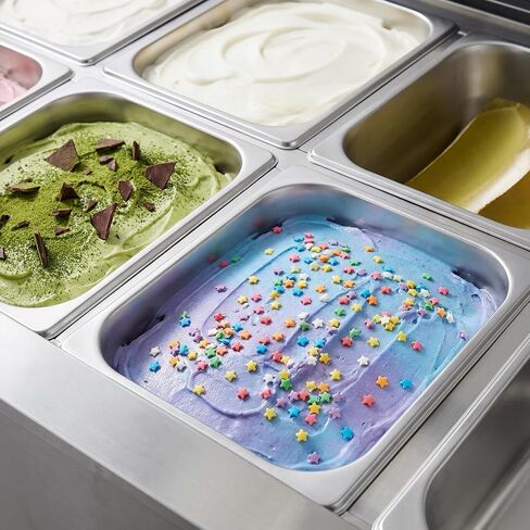 6 Pack Half Size Hotel Pans, 2.5 Inch Deep 1/2 Size Stainless Steel Steam Table Pans Half Pan Chafing Dishes for Buffet, Warmer Breading Trays Batter Pans for Hotel Party Catering Supplies in Kuwait