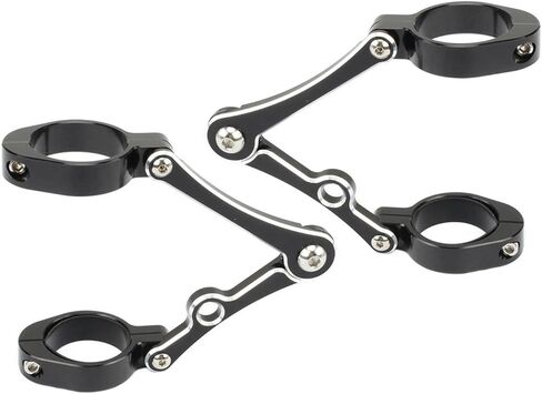 33mm-58mm Meadlight Bracket Mount Clamp Clamp Fork Tube Tube حامل 54 مم 49 مم 45 مم 41 مم 37 مم من الدراجات النارية Bobber Cafe Racer Universal (Fit 54-58mm أسود) in Kuwait
