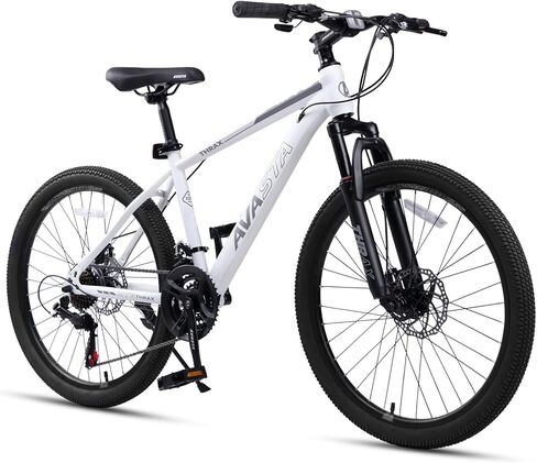AVASTA Thrax 24 26 27.5 inch Mountain Bike with 21-Speed，High Tensile Steel Frame, Dual Disc Brake, Comfortable Saddle,Multiple Colors in Kuwait