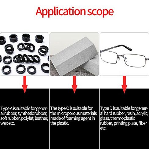 Rubber Hardness Tester, Shore Type O Rubber Tire Durometer Hardness Tester Meter 0-100 HA (O Type) in Saudi Arabia