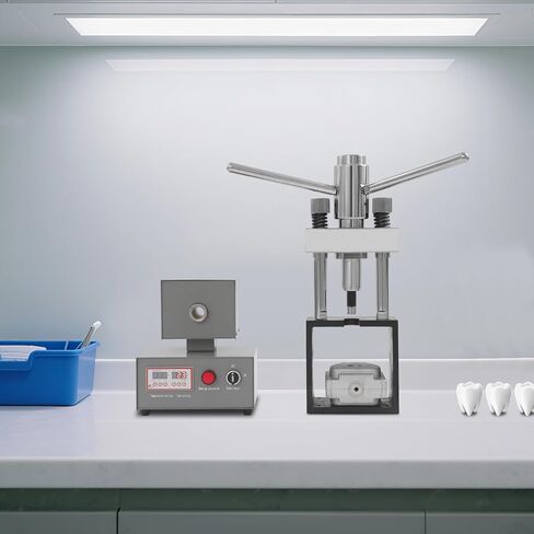 400W Dental Flexible Denture Machine, 110V Invisible Denture Molding Machine with Hot Press & Picking Stick, Digital Display Dental Injection System for Dentistry and Clinics in Kuwait