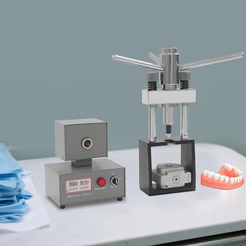 400W Dental Flexible Denture Machine, 110V Invisible Denture Molding Machine with Hot Press & Picking Stick, Digital Display Dental Injection System for Dentistry and Clinics in Kuwait