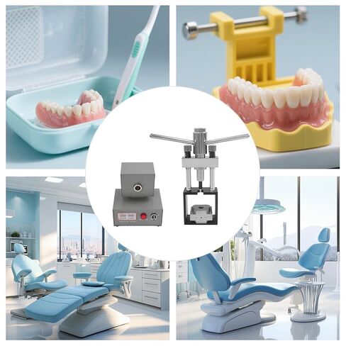 400W Dental Flexible Denture Machine, 110V Invisible Denture Molding Machine with Hot Press & Picking Stick, Digital Display Dental Injection System for Dentistry and Clinics in Kuwait
