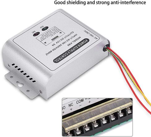 K90 12V نظام التحكم في الوصول مزود الطاقة بطارية احتياطية لأقفال الأبواب الكهربائية، أقفال مغناطيسية، لوحات المفاتيح، أنظمة أمان الاتصال الداخلي، صندوق إمداد الطاقة العالمي للدخول in Saudi Arabia