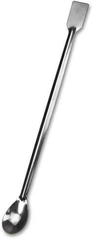 10 Pcs 20cm Stainless Steel Lab Spoons Lab Mixing Spatulas Laboratory Scoops Spoons Micro Scoops Science Laboratory Spoons in Saudi Arabia