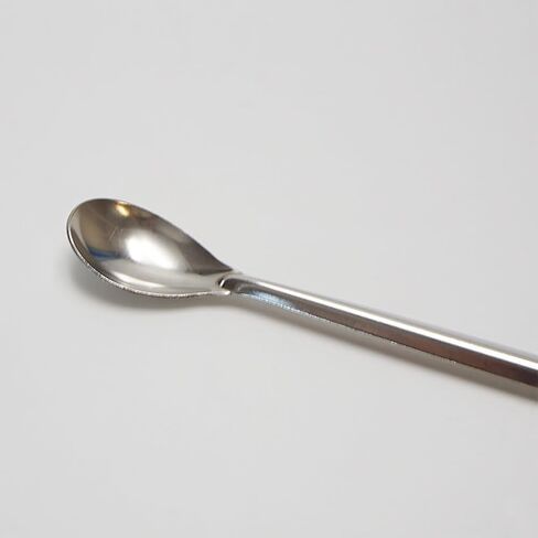 10 Pcs 20cm Stainless Steel Lab Spoons Lab Mixing Spatulas Laboratory Scoops Spoons Micro Scoops Science Laboratory Spoons in Saudi Arabia