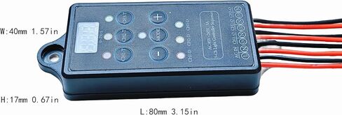 AC 110/240V 3 Channel Light Controller Sequencer with 50+ Modes,Easy to Program and Fix Installation with Mini Shell Protection in Saudi Arabia