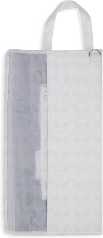 حقيبة وشاح Worthy Matron OES - مطرزة W.M. حقيبة حمل Regalia - جلد أبيض مع بطانة من الساتان وحزام كتف قابل للتعديل in Kuwait