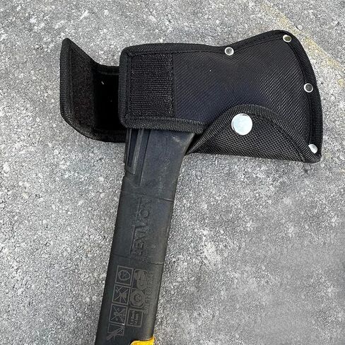 Axe Blade Cover Sheath 6.1''x4.1'' for 1-1/4lb Axe, Hatchet Head Holster with Double Snap Closure, Protective Nylon Case for Outdoor Hiking Work Camping Blade Protection, Fits Small Axes in Saudi Arabia