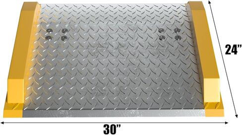 Dock Board, 3000 Lbs Capacity Heavy Duty Diamond Plate Dock Plate, Steel Curbs Design for Loading Dock, Pallet Jacks and Hand Trucks Use in Saudi Arabia