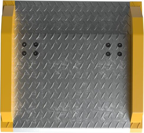 Dock Board, 3000 Lbs Capacity Heavy Duty Diamond Plate Dock Plate, Steel Curbs Design for Loading Dock, Pallet Jacks and Hand Trucks Use in Saudi Arabia