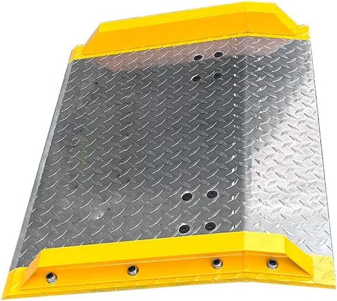 Dock Board, 3000 Lbs Capacity Heavy Duty Diamond Plate Dock Plate, Steel Curbs Design for Loading Dock, Pallet Jacks and Hand Trucks Use in Saudi Arabia