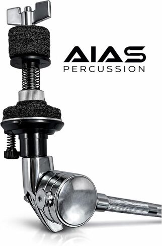 AIAS Auxiliary Hi-Hat Arm – Adjustable Drum Hardware Mount with Rotating Clamp for Remote Hi-Hat Cymbals in Kuwait