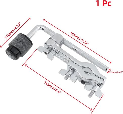Oedema Drum Cymbal Arm Cymbal Stand Extension Arm with Clamp Holder Bracket Percussion Instrument Accessories for Music Instrument, Drum, Silver in Saudi Arabia