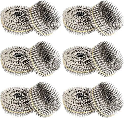 3600Pcs Stainless Steel Siding Nails 15 Degree Wire Coil 1-1/2" ×.09" Ring Shank in Saudi Arabia