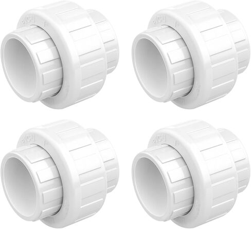 9 قطع من اتحاد PVC مقاس 3/4 بوصة، مقبس × جدول مقبس 40 مناسب مع حلقة دائرية EPDM للسباكة والري وحمام السباحة وأنظمة الري الخارجية in Kuwait