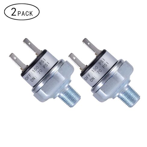Air Compressor Pressure Switch 70-100 PSI 1/8"-27 NPT 24V 12V DC 110V 120V 240V AC 100PSI Pressure Controller 70PSI in Kuwait