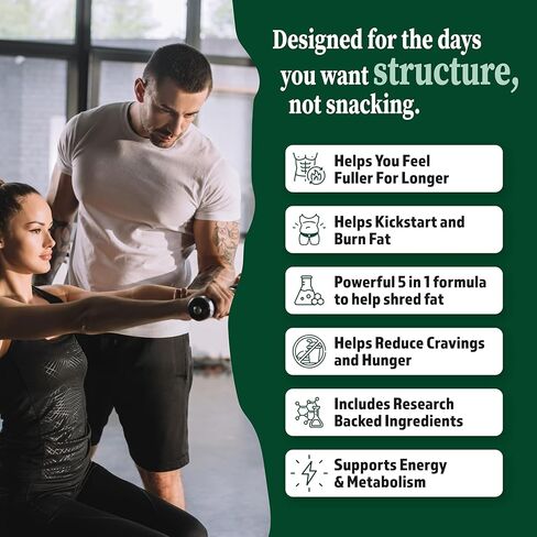 دعم فقدان الوزن GLP-1 - حارق الدهون للرجال والنساء - يدعم المسارات الصحية المرتبطة بنشاط GLP-1 + مكمل مثبط الشهية - 60 كبسولة للمساعدة في إنقاص الوزن in Kuwait