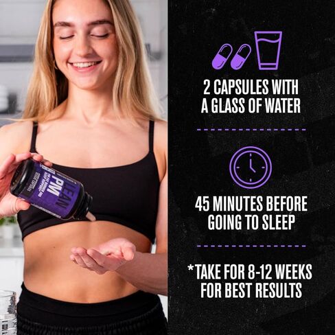 Jacked Factory Lean PM Night Time Burner، مكمل مساعد على النوم، ومثبط الشهية للرجال والنساء - 60 حبة نباتية خالية من المنشطات لفقدان الوزن in Kuwait