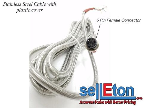 SellEton SL-410 5 Prong to Naked Wire (Standard 15’ Long) Stainless Steel Female Connector Cable SellEton & Other Indicators Scale in Saudi Arabia