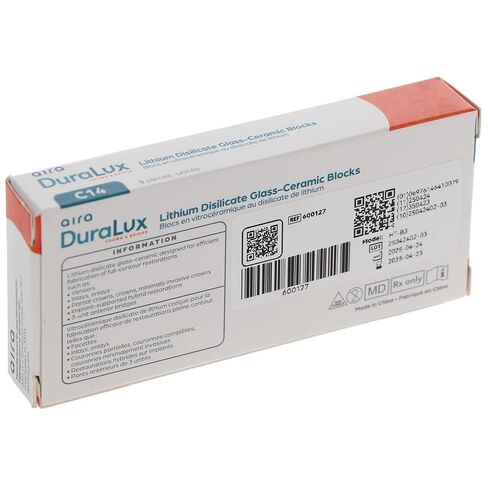 Aira 600127 DuraLux IPS e.max نوع كتل CAD inLab HT B3 C14 5/Pk in Kuwait