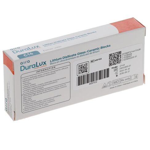 Aira 600102 DuraLux IPS e.max Type Blocks CAD inLab LT A3 C14 5/Pk in Kuwait